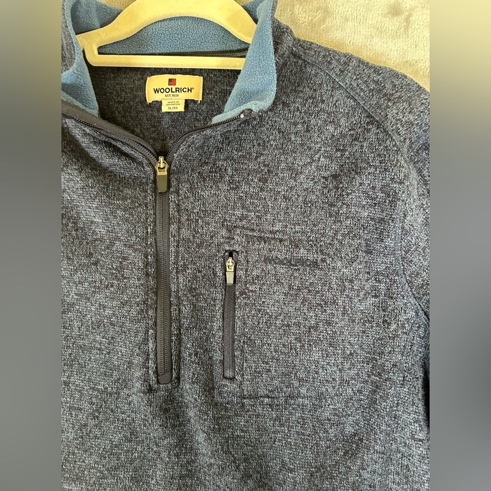 Woolrich blue quarter-zip sweater - Picture 4 of 9